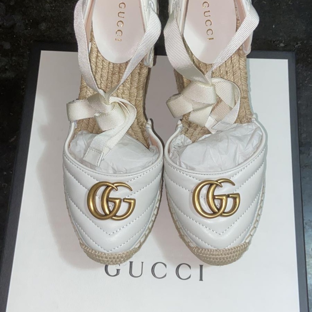 Gucci Marmont wedges